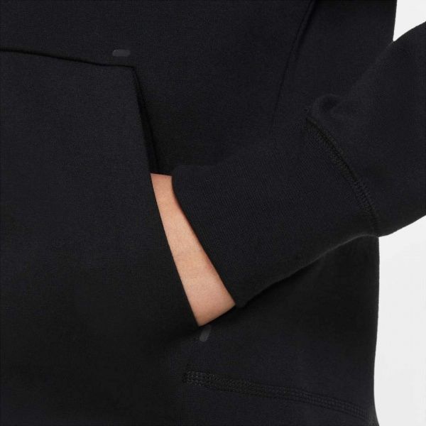 Джемпер Nike W NSW TCH FLC WR HOODIE FZ CW4298-010 р. XL черный