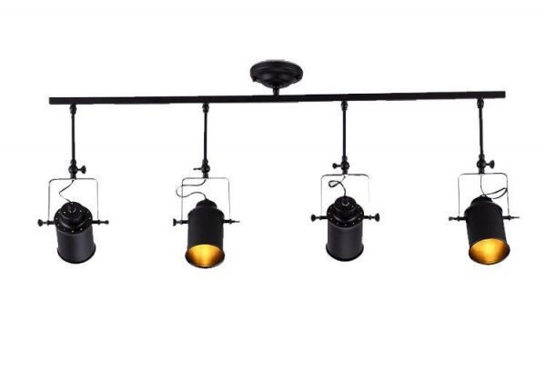 Спот Геотон Арт-4 4x60 Вт E27 чорний 48841