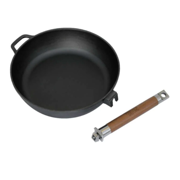 Сковорода чавунна Biol знімна ручка 28 см Класік 0328