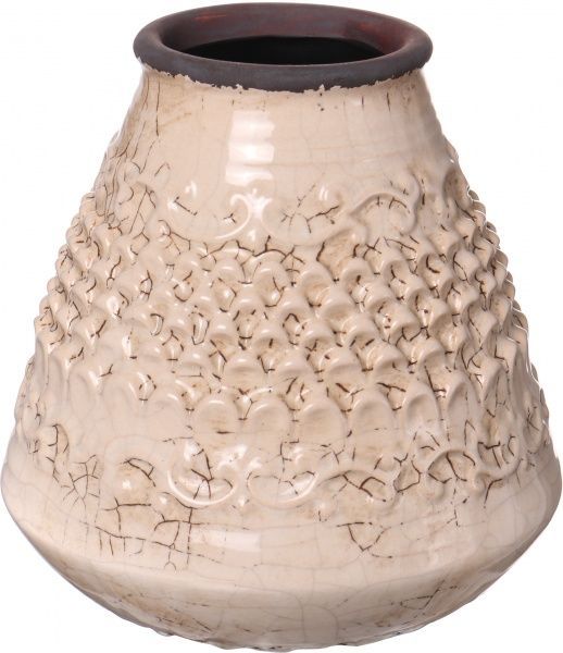 Кашпо керамічне Їжачок круглий 1,1л бежевий (P444-B21181-4) 