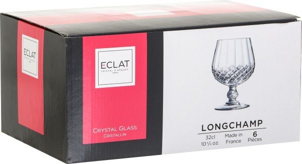 Набор бокалов для коньяка Longchamp 320 мл 6 шт. L9755 Eclat
