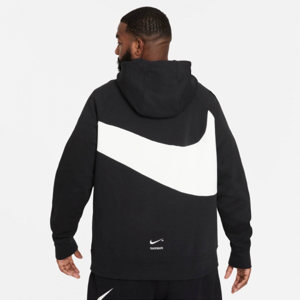 Джемпер Nike M NSW SWOOSH TCH FLC PO HD DD8222-010 р. S чорний