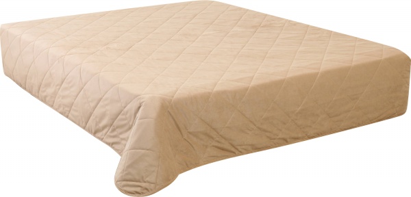 Покривало Velour-2 ромб 240x260 см La Nuit бежевий 