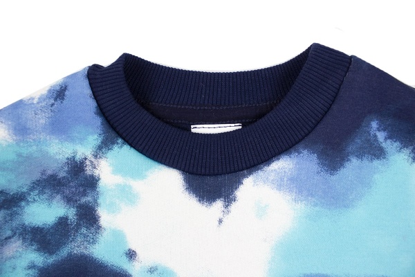 Костюм Маленькие люди Принт р.140 темно-синий 