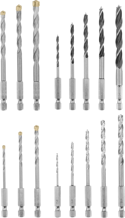 Набор сверл универсальных Einhell металл/дерево/бетон M-CASE 16 шт. 108953