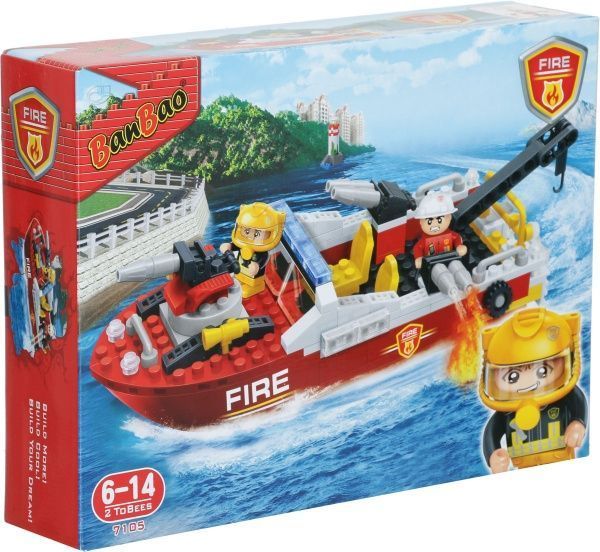 Конструктор BanBao Пожарные Катер 2