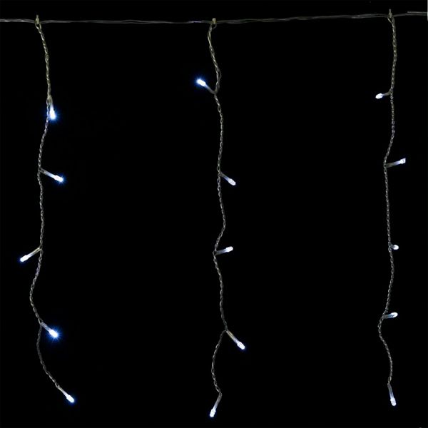 Гирлянда-штора LED 200 ламп 0.5x8 м белая