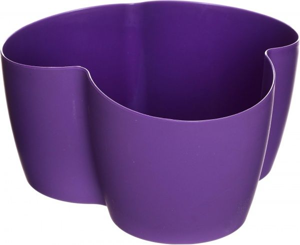 Горщик пластиковий Алеана Кактусник на 3 рослини фігурний 1,1л темно-бузковий (113053) 