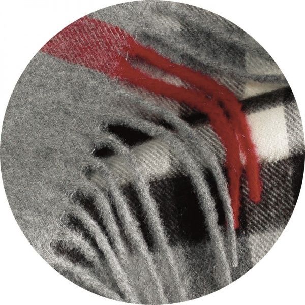 Плед Plaid 130x170 см сірий із малюнком Billerbeck 