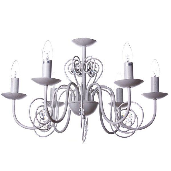 Люстра подвесная Victoria Lighting 6xE14 белый Luce/SP6 