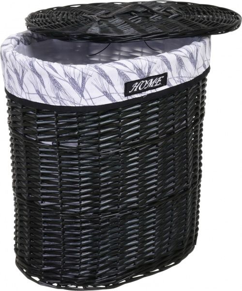 Кошик плетений Tony Bridge Basket з текстилем 44х34х56 см HQN20-3CD-1 