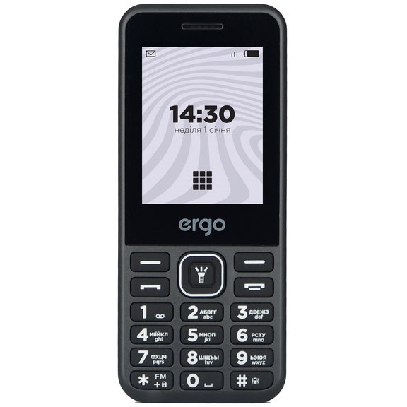 Мобільний телефон Ergo DUAL SIM black B242 Black