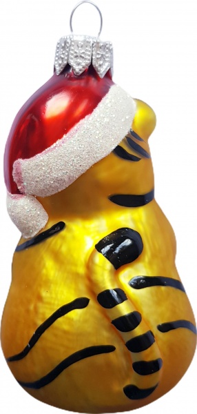 Елочная игрушка Тигрёнок с подарком 9,4 см 1180M