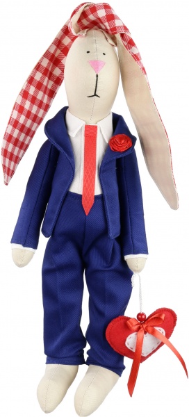 Кукла интерьерная Зайка джентльмен