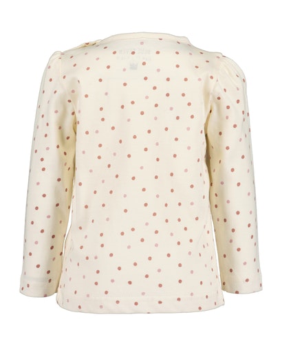 Реглан для девочки Blue Seven трикотажный в горошек р.74 белый 950608 X* 