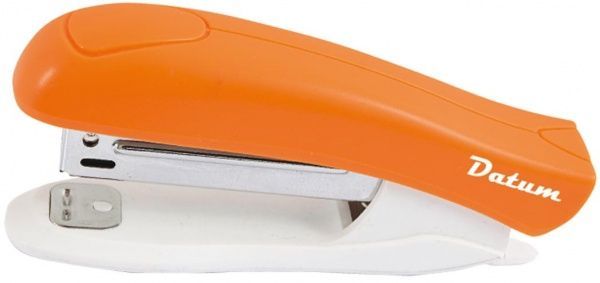 Степлер №10 12л пласт.D2022-11 оранжевый Datum