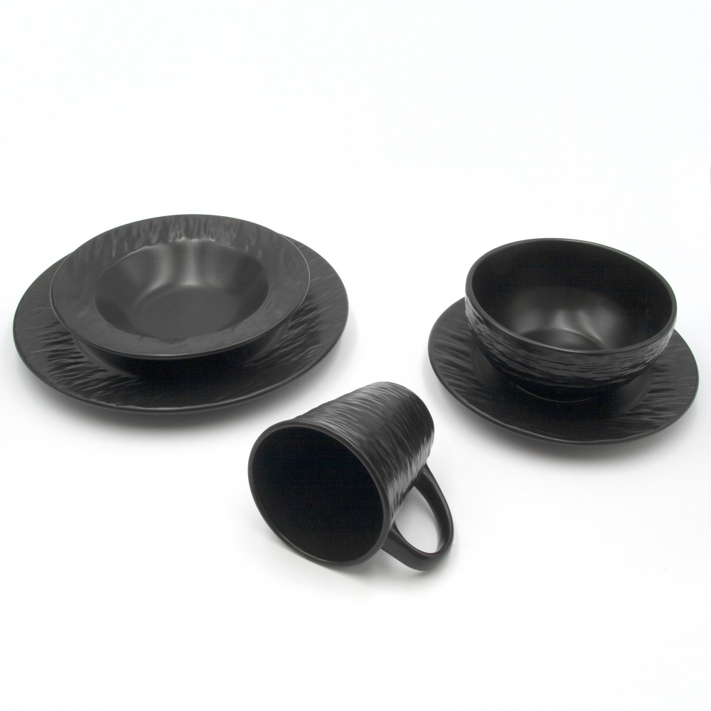 Тарілка супова Milika Siana Black 20 см M0440-TRSC241006-80SP-B