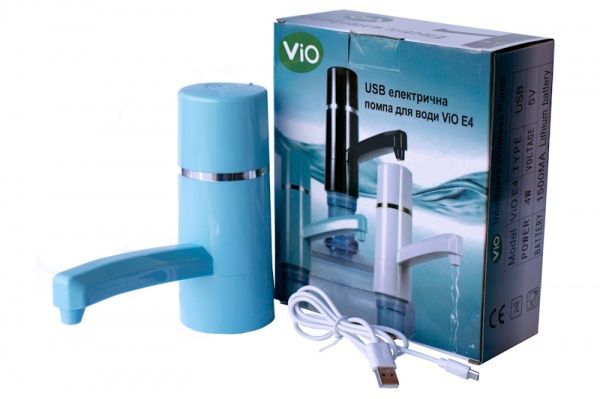 Помпа для воды Е4 электрическая синяя