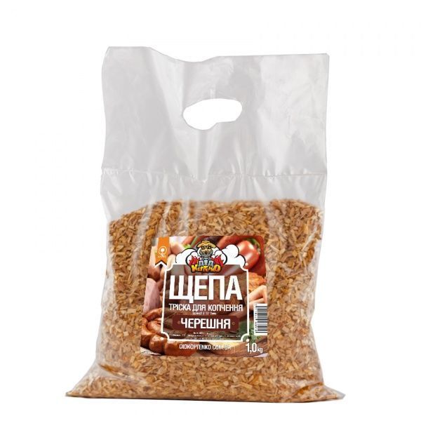 Щепа для копчения черешня фракция 6*12*3 мм 1 кг