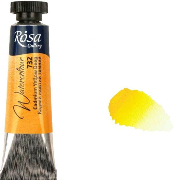 Фарби акварельні кадмій жовтий темний 10 мл 3211732 ROSA Gallery