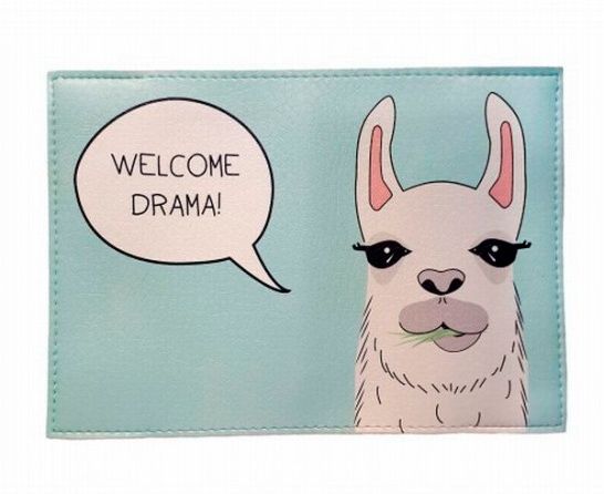 Обложка для паспорта Лама 