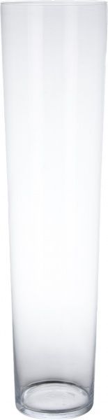 Ваза Циліндр скляна прозора 70х18 см Wrzesniak Glassworks