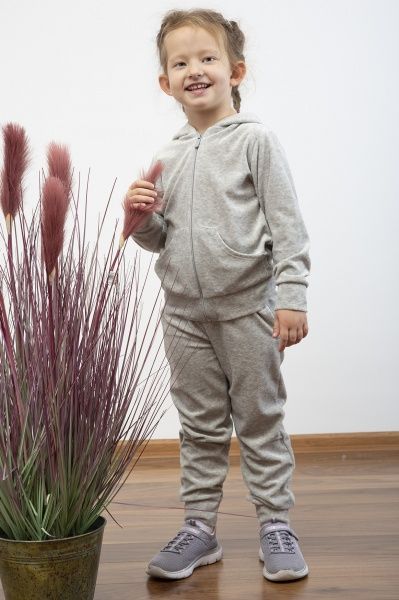 Костюм Roksana для дівчинки №0016/50018 р.110-116 світло-сірий 