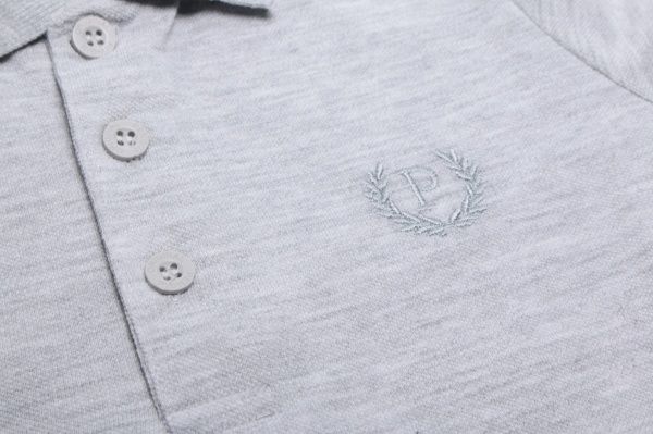 Поло р.122 сірий меланж