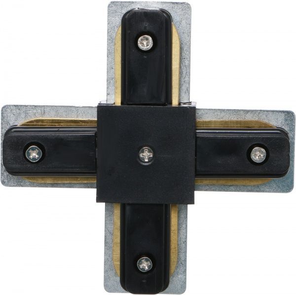 Соединитель крестовый Светкомплект HH-206-cross connector черный 