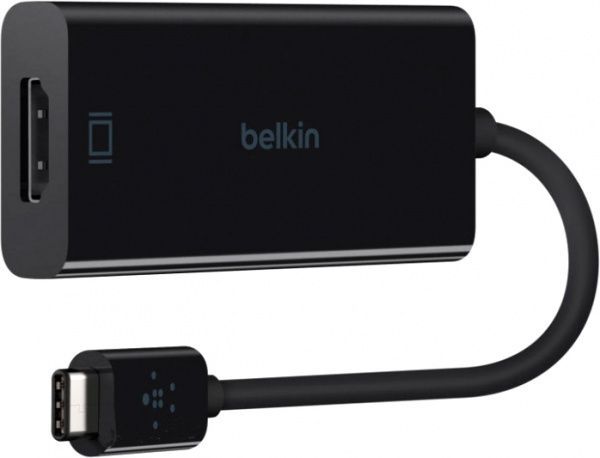 Адаптер Belkin HDMI 0,1 м чорний (F2CU038btBLK) USB-C,HDMI,4K,60HZ 
