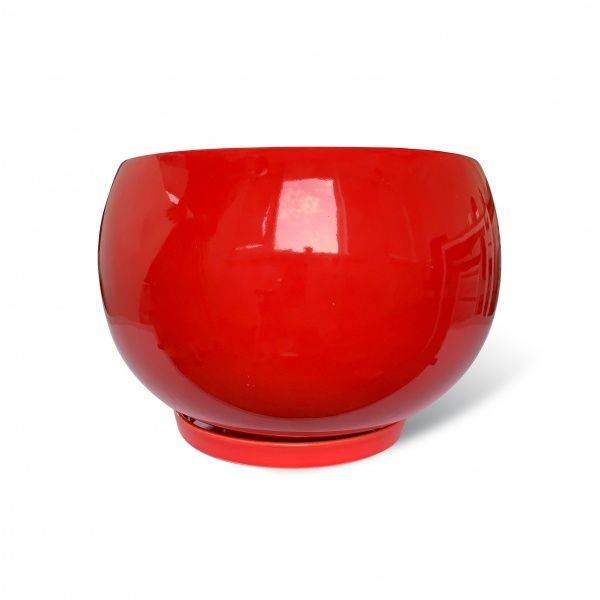 Горшок керамический Резон Шар круглый 7,7л красный 