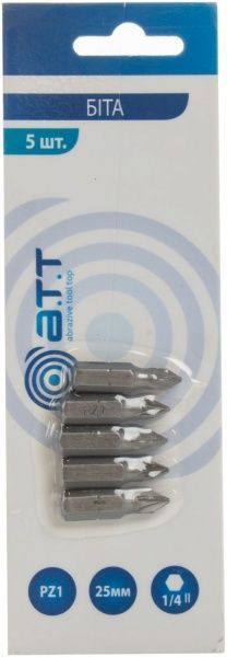 Біта A.T.T. PZ1x25 мм 5 шт. 6200003