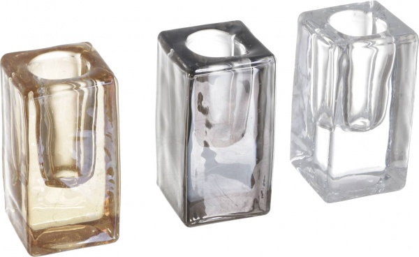 Подсвечник Royal 4х4х8 см коричневый