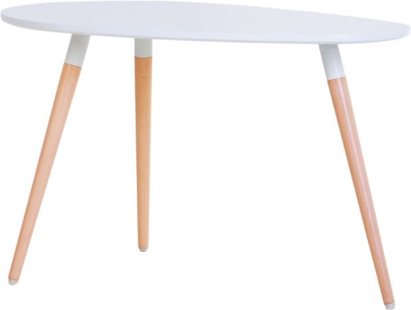 Стіл журнальний LEAVES L WHITE (16) 750х500х465 (CH) білий 1.007 700x465мм Nowy Styl 