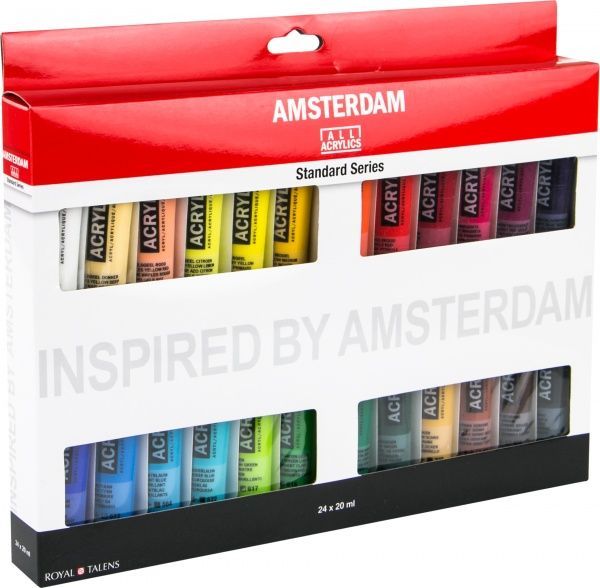 Набор красок акриловых 24 цвета 20 мл Amsterdam Standart Royal Talens