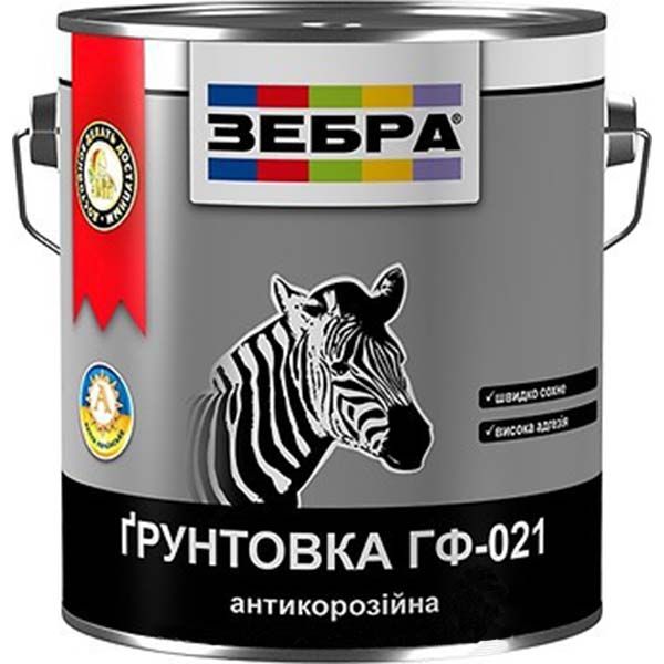 Ґрунт ZEBRA ГФ-021 серія Акварель 811 білий напівмат 0,9кг