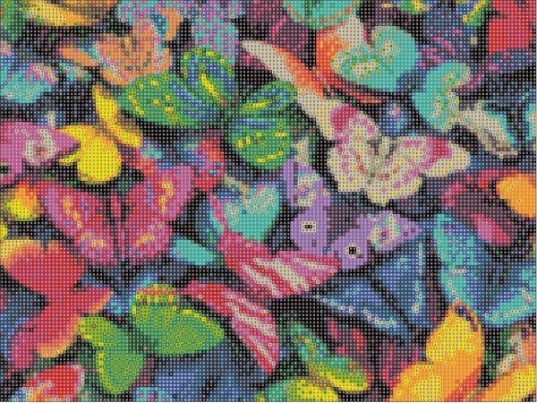 Картина стразами Бабочки 30x40 см 954047 Santi 