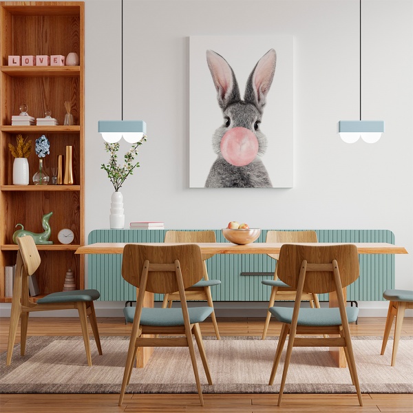 Картина на холсте Зайка с жевачкой 50x70 см WS Holst 14082210 