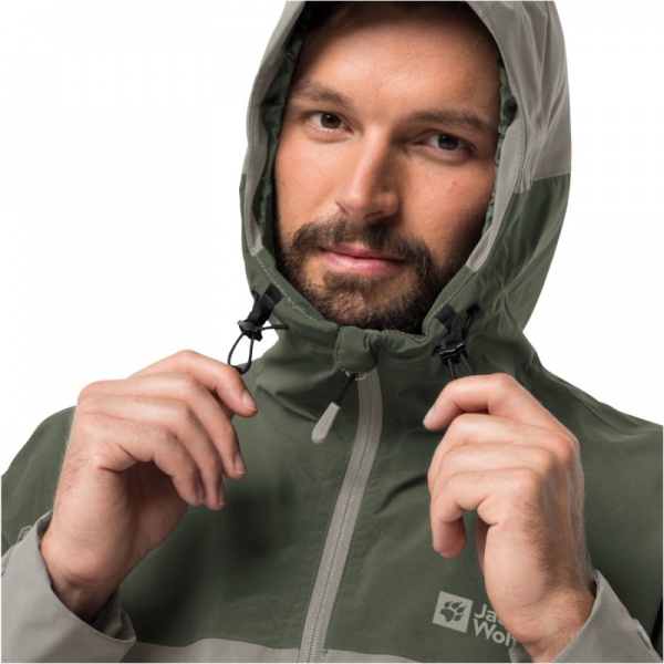 Куртка Jack Wolfskin STORMY POINT 2L JKT M 1115891_5150 р.XXL зелений