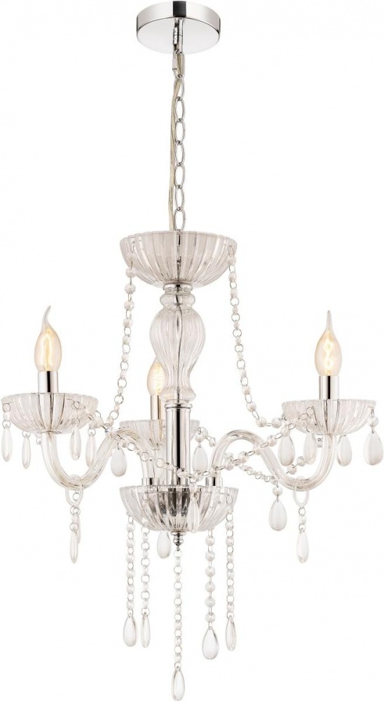 Люстра Sensio CASSIOPEIA 3x40 Вт E14 прозрачный/хром ALG-SL-98405-03