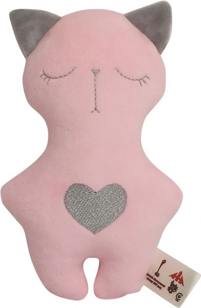 Мягкая игрушка Анна Котенок розовый 20 см