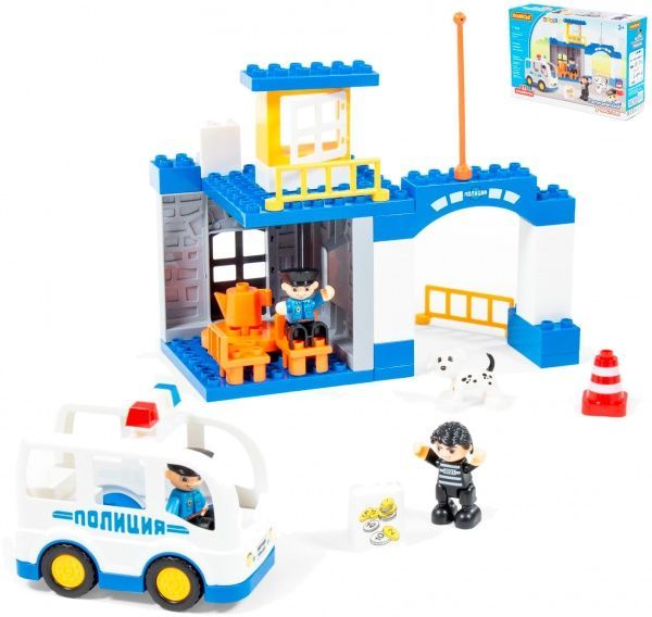 Конструктор строительный Полесье Полицейский участок 77554