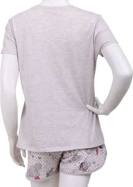 Пижама женская Roksana Mouse 767/16008 р. XL бежевый с рисунком 