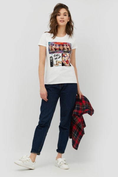 Футболка YAPPI WW1088 р.M білий