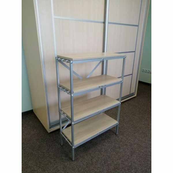 Уголок алюминиевый АЛЮПРО 15x15x1,5 мм 2500 мм с клейкой лентой орех светлый