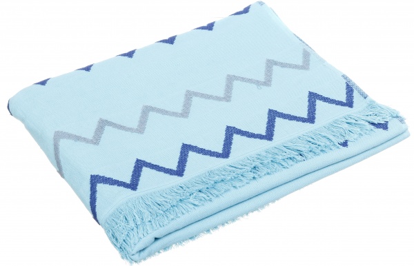 Рушник пляжний ZIGZAG 80x180 см бірюзовий Homeline 