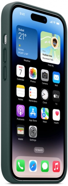 Чохол Apple Leather Case with MagSafe для iPhone 14 Pro forest green(MPPH3ZE/A)