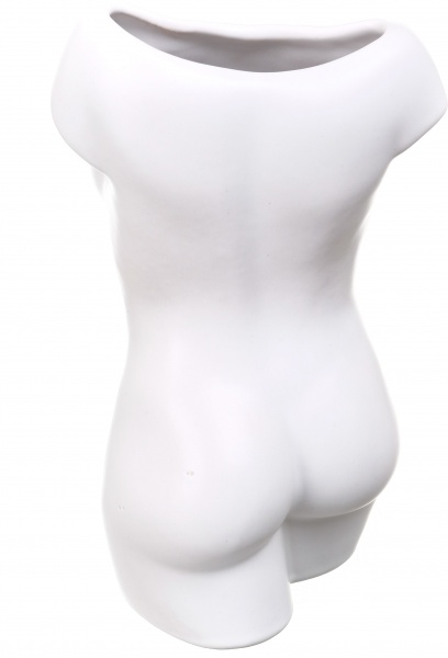 Ваза керамическая Rezon Афродита 18 см белый 