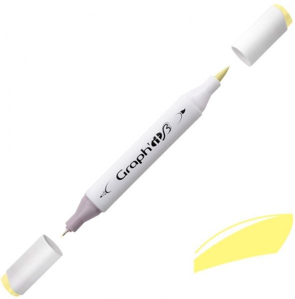 Маркер двосторонній Graph'it GI81130 лимонний 