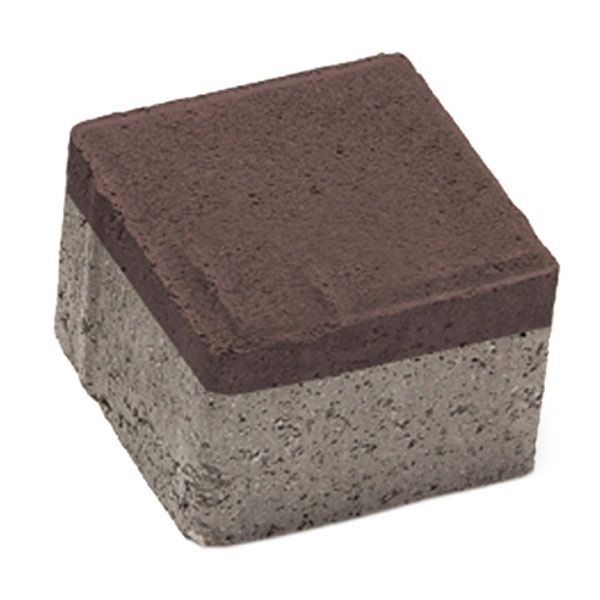 Плитка тротуарная Брусчатка 100x100x60 мм венге